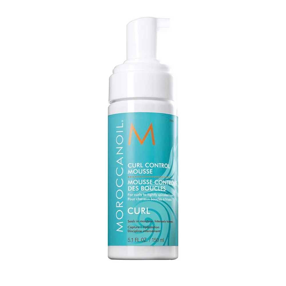 Moroccanoil Curl Control Mousse - Blue and White
